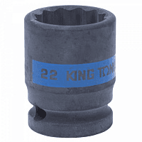 Головка торцевая ударная двенадцатигранная 1/2", 22 мм KING TONY 453022M