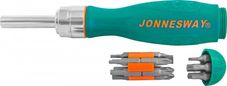 Отверточная рукоятка трещоточная в наборе JONNESWAY DR0119S .19 предметов