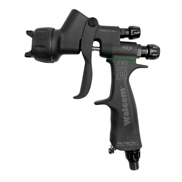 Краскопульт W032013 CARBONIO EVO HVLP, верхний бачок пластик, без манометра, 1,3 мм