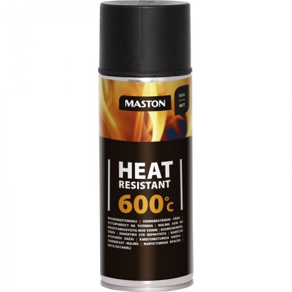 Краска термостойкая черная Maston 710-221 600 С 0,4 л