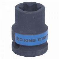 Головка торцевая ударная TORX Е-стандарт 1/2", E20, L = 38 мм KING TONY 457520M