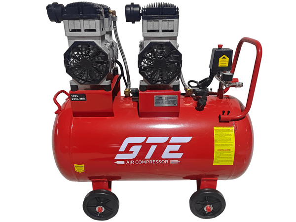 Компрессор поршневой безмасляный GTE-HMP109280B (220 В, 280 л/мин, ресивер-109 л)