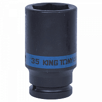 Головка торцевая ударная глубокая шестигранная 3/4", 35 мм KING TONY 643535M