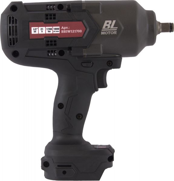Гайковерт ударный аккумуляторный бесщеточный Thorvik BBIW121700DNB (1/2"DR, 21 В, 1700 Нм, без АКБ и З/У)