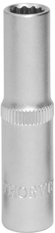 S11S22060 Головка торцевая глубокая 12-гранная 1/4"DR, 6 мм
