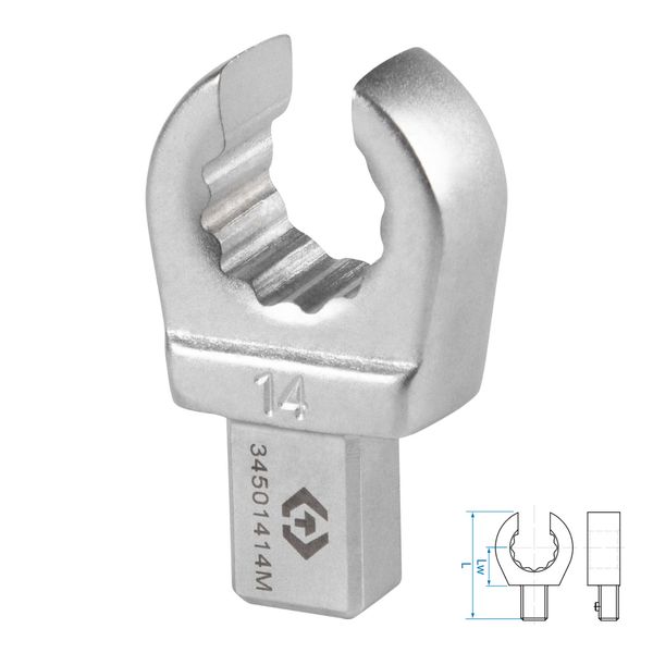 Насадка разрезная серии FIT KING TONY 34501414M (14 мм, 9х12 мм)
