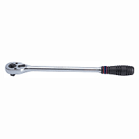Трещотка 1/2" 375 мм, 32 зубца, флажковая с кнопкой KING TONY 4762-15G