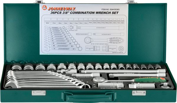Набор головок торцевых S04H3536S, 3/8"DR, 36 предметов