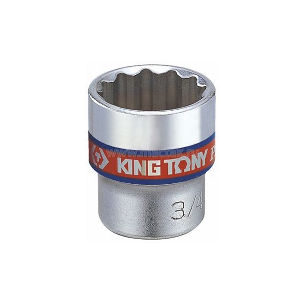 Головка торцевая стандартная двенадцатигранная KING TONY 333020S, 3/8", 5/8", дюймовая