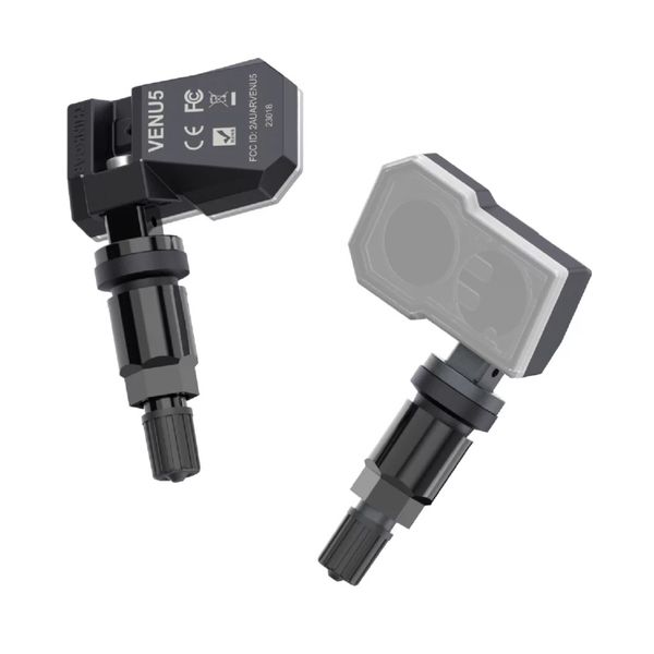 Датчик TPMS зажимной программируемый универсальный металлический THINKCAR VENU 5 (433МГц+315МГц, черный)