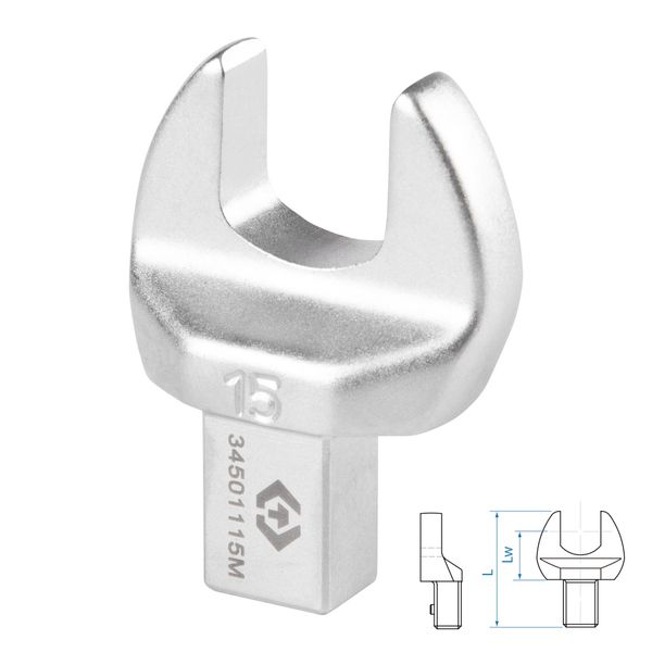 Насадка рожковая серии FIT KING TONY 34501115M (15 мм, 9х12 мм)