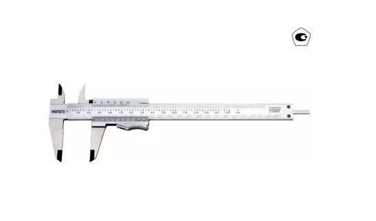 ASIMETO 351-06-0 Штангенциркуль нониусный тип 1; 0,05 мм, 0-150 мм, с зажимом