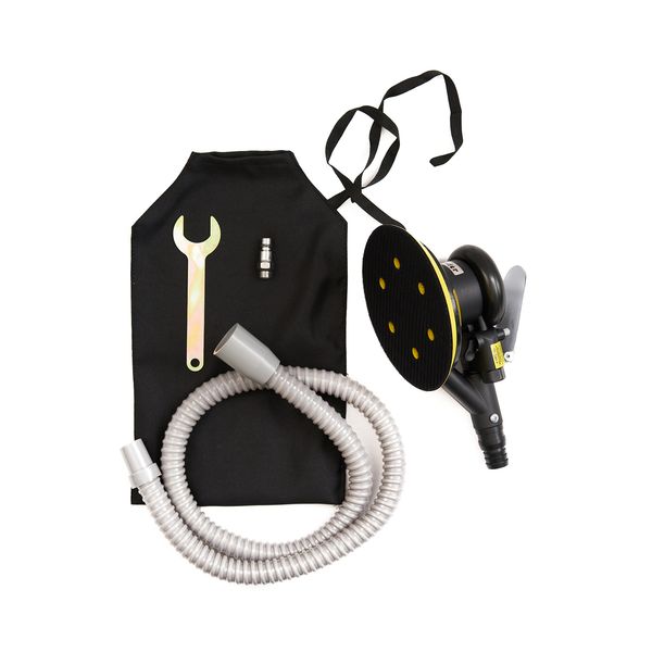 Шлифмашина полировальная пневматическая ROSSVIK RT-2133S-6 (150 мм, 10000 об/мин, с отсосом)
