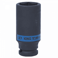 Головка торцевая ударная глубокая шестигранная 1/2", 27 мм KING TONY 443527M