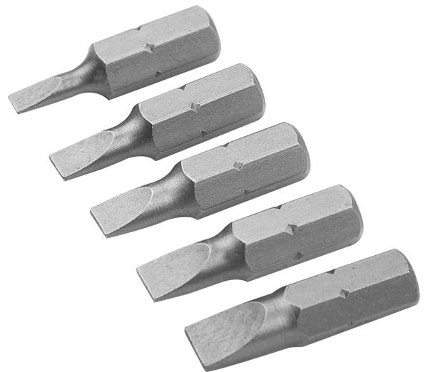 Набор вставок (бит) торцевых 1/4" Slotted 3-6,5 мм 25 мм 5 предметов TOLSEN TT20285