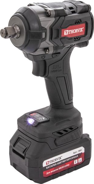 BBIW12890 Гайковерт ударный аккумуляторный бесщёточный 1/2"DR, 21В, 890 Нм Thorvik