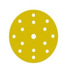 GOLD диск на бумажной основе, оксид алюминия Ø150мм, Р150, липучка 15 отв.
