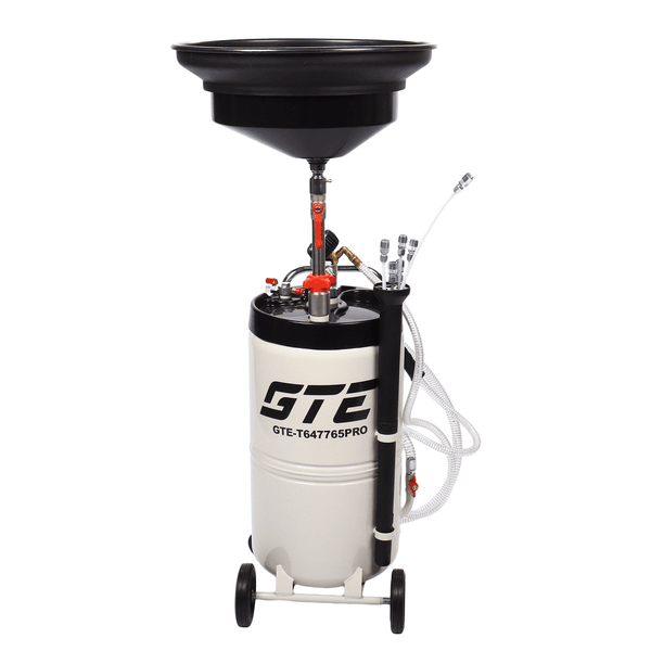 Комбинированная установка для слива/откачки масла GTE-T647765PRO (65 л.) с поворотным поддоном 15 л. и колбой