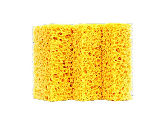 Губка крупнопористая Complex Sponge body, Кузов - светло-желтого цвета, 3 шт./уп