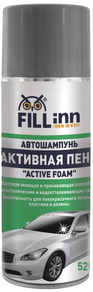 Автошампунь "Активная пена" FL029, 520 мл (аэрозоль)