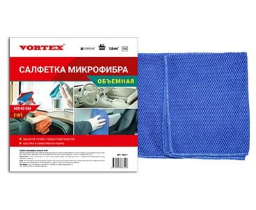 Салфетка микрофибра Complex "Объемная" 40х40 см (2 шт.)