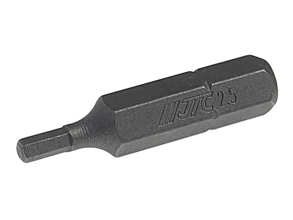 Бита HEX 6-ти гранная JTC-11530025 (H2,5х30 мм, 1/4" DR)