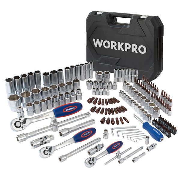 Набор инструментов 1/4"+3/8"+1/2" 172шт WP202545 WORKPRO