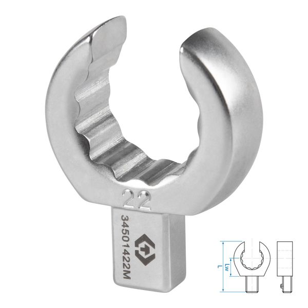 Насадка разрезная серии FIT KING TONY 34501422M (22 мм, 9х12 мм)