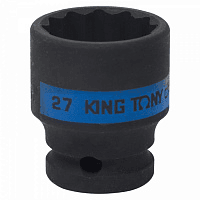 Головка торцевая ударная двенадцатигранная 1/2", 27 мм KING TONY 453027M