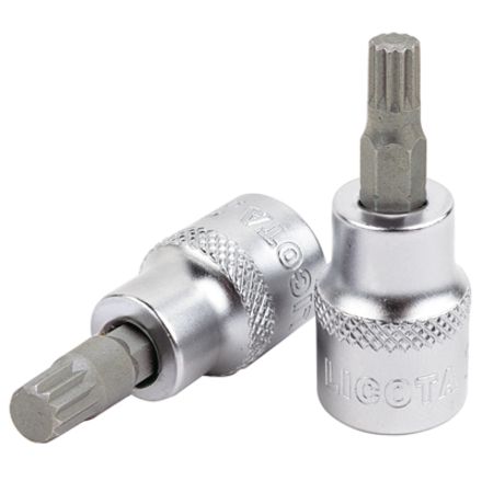 Licota H4RM09 Головка торцевая с вставкой spline 1/2" M9 L=55 мм