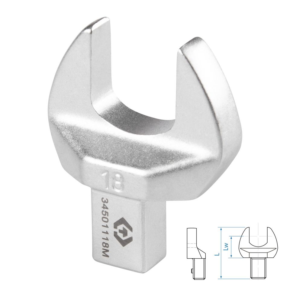 Насадка рожковая серии FIT KING TONY 34501118M (18 мм, 9х12 мм)