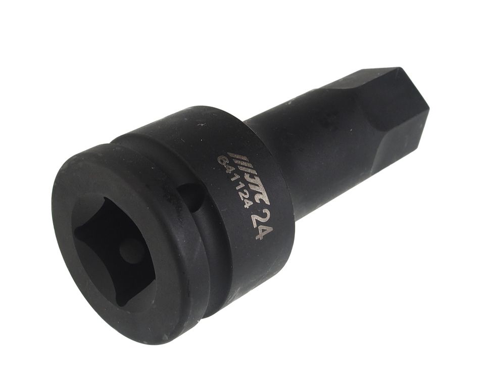 Головка торцевая ударная JTC-641124 (3/4", HEX, H24, L=100 мм)