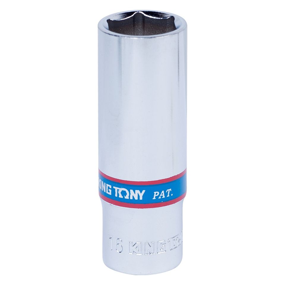 Головка торцевая глубокая шестигранная 3/8", 16 мм KING TONY 323516M