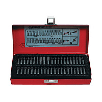 Набор вставок (бит) 1/4" TORX, HEX, PZ, PH, SLOT, 42 предмета KING TONY 1042CQ