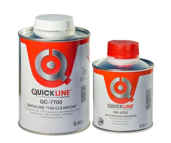 Лак прозрачный + Отвердитель QUICKLINE HS, 7700+4220