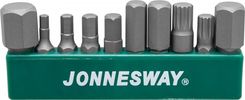 Набор вставок-бит JONNESWAY S04H-D13010S, 1/4’’HDR на пластиковом держателе, HEX, SPLINE, 10 предметов