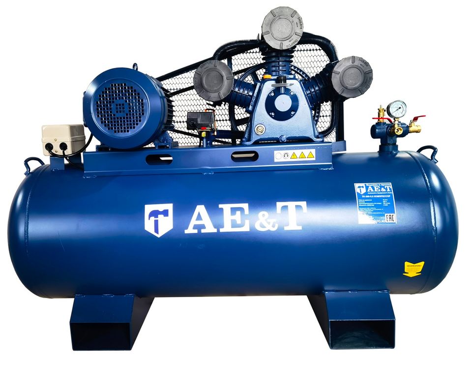 Компрессор поршневой AE&T TK-300-5.5, ресивер 300л, производительность 760л/мин, 380В