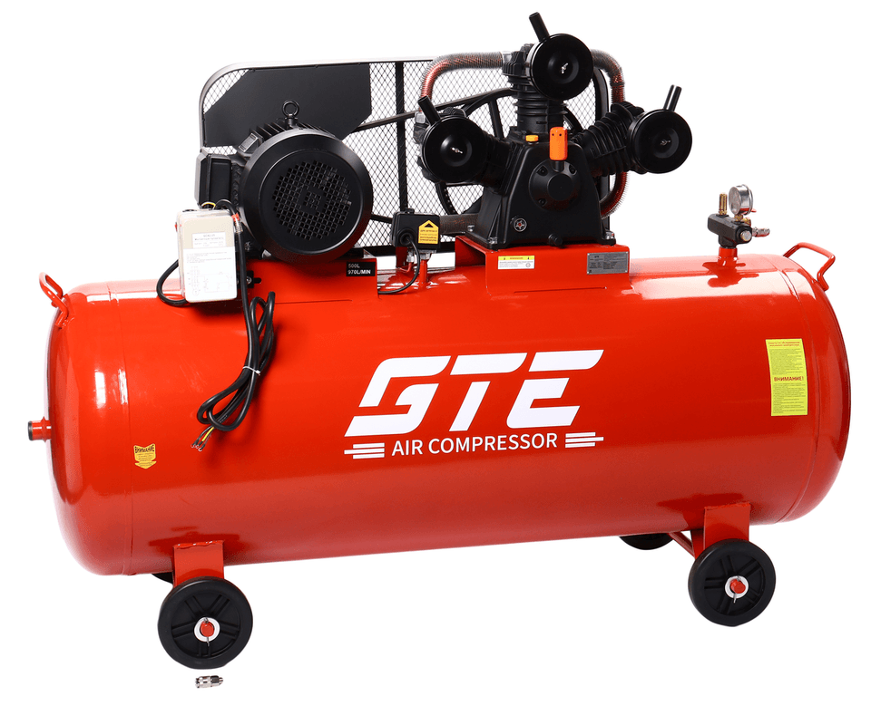 Компрессор поршневой ременной GTE-MR4500970A (380 В, 970 л/мин, ресивер 500 л)