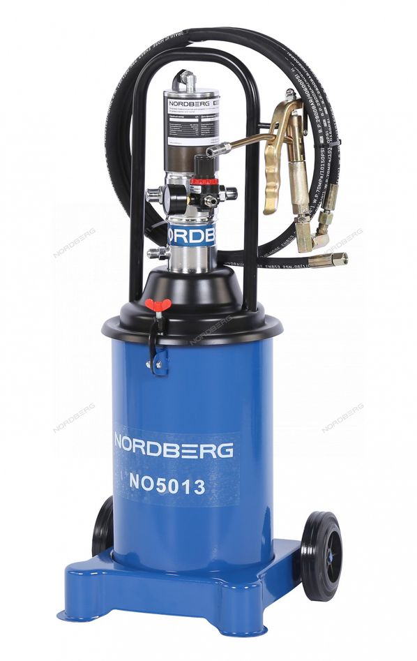 Установка пневматическая для раздачи густой смазки с баком NORDBERG NO5013 (12 л)