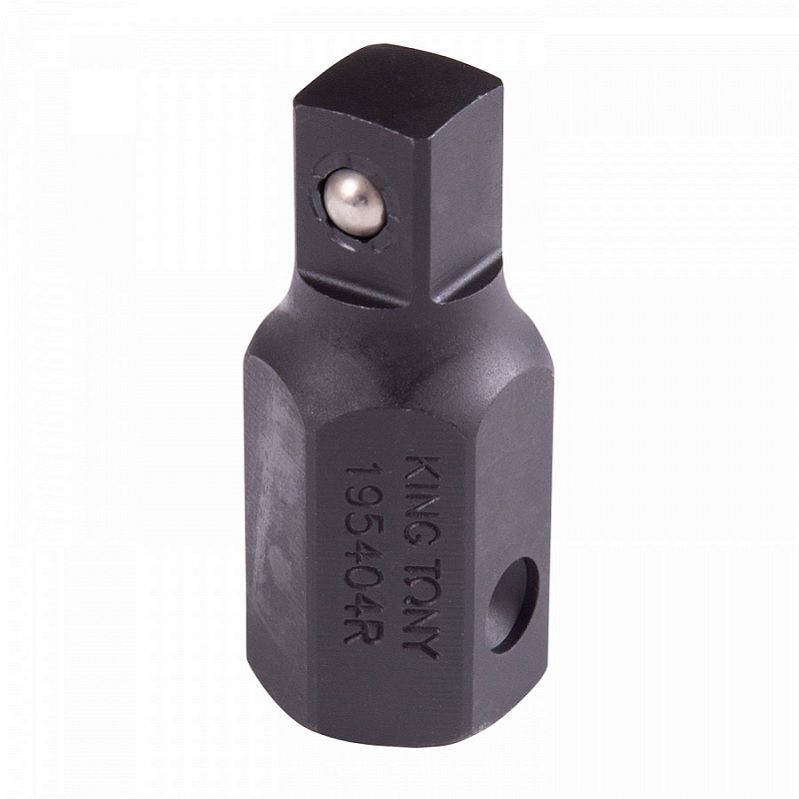 Переходник ударный KING TONY 195404R, 22 мм>1/2", с шариковым фиксатором