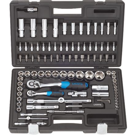 Licota ALK-8010F Набор инструмента 1/2" и 1/4" 94 предмета