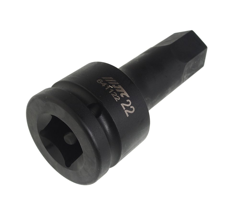 Головка торцевая ударная JTC-641122 (3/4", HEX, H22, L=100 мм)