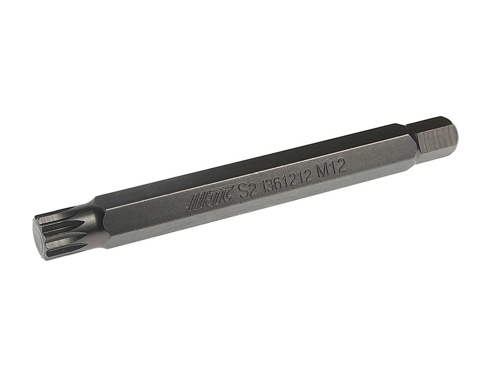 Бита SPLINE удлиненная JTC-1361212 (M12х120 мм, 10 мм, S2)