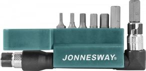 Комплект вставок-бит JONNESWAY S08H2H8S (1/4") 8 предметов