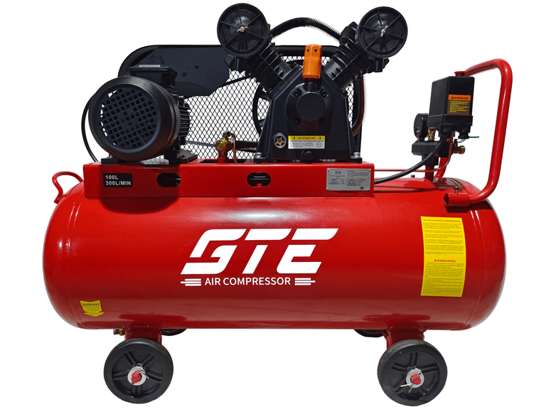 Компрессор поршневой ременной GTE MR4100300B (220 В, 300 л/мин, ресивер-100 л)