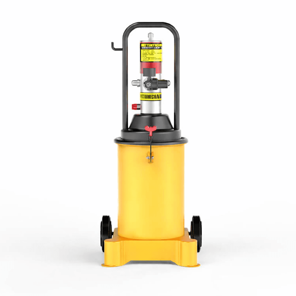 Пневматический солидолонагнетатель Petropump PP230018, 50:1 с емкостью 12 кг, с тележкой