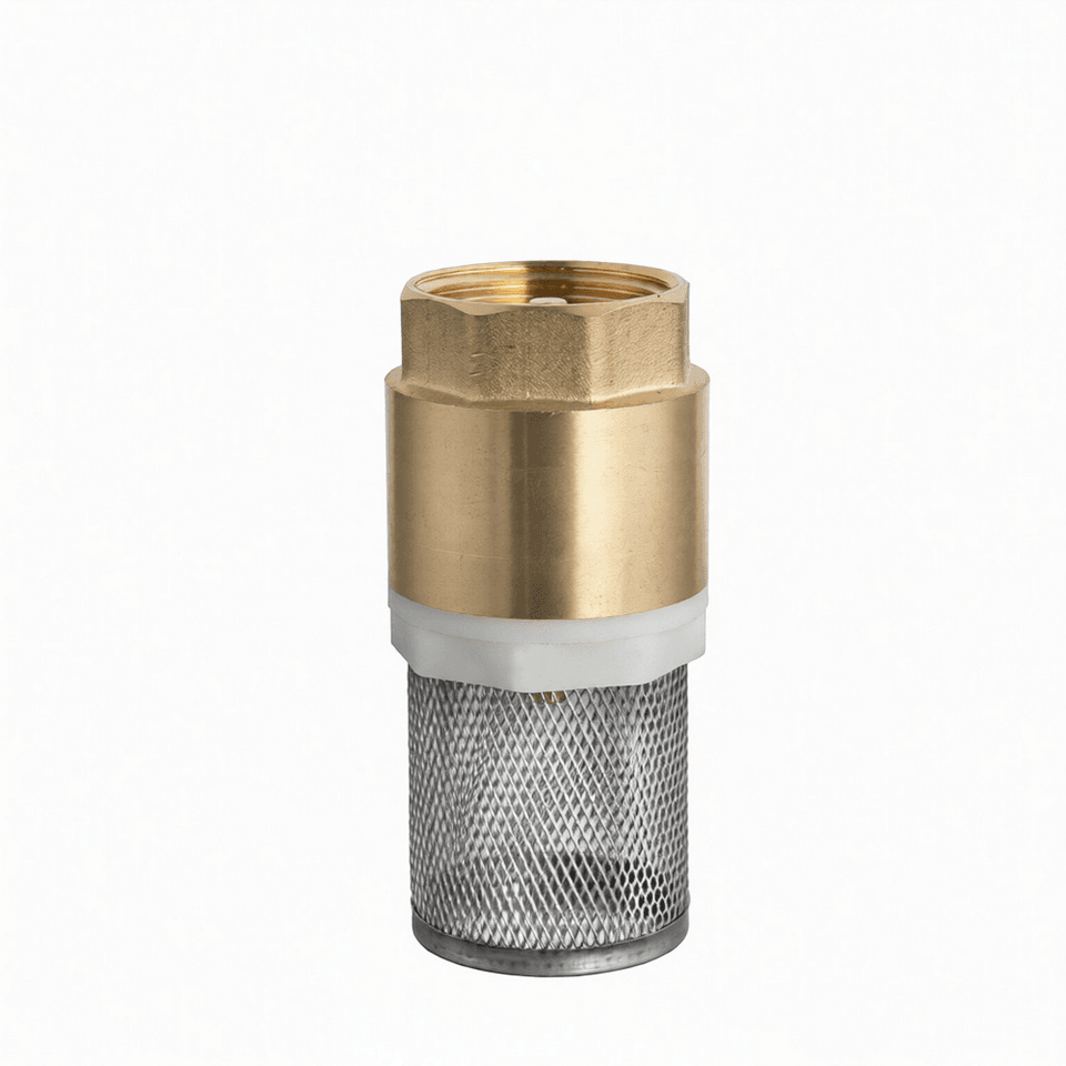 BBF19 - Латунный донный фильтр Petropump PP910013, 3/4", c обратным клапаном