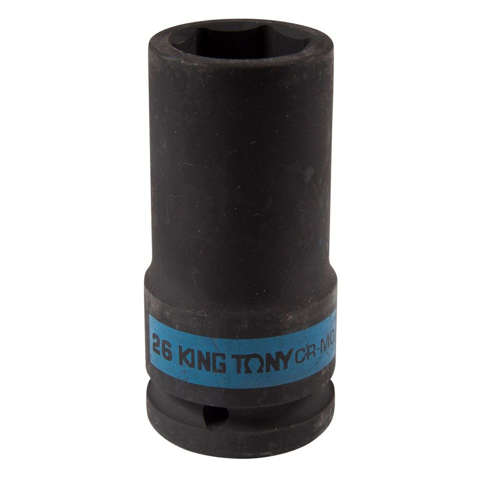 KING TONY Головка торцевая ударная глубокая шестигранная 3/4", 26 мм