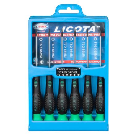 Licota ASD-168K02 Набор отверток Torx для точной механики 6пр.
