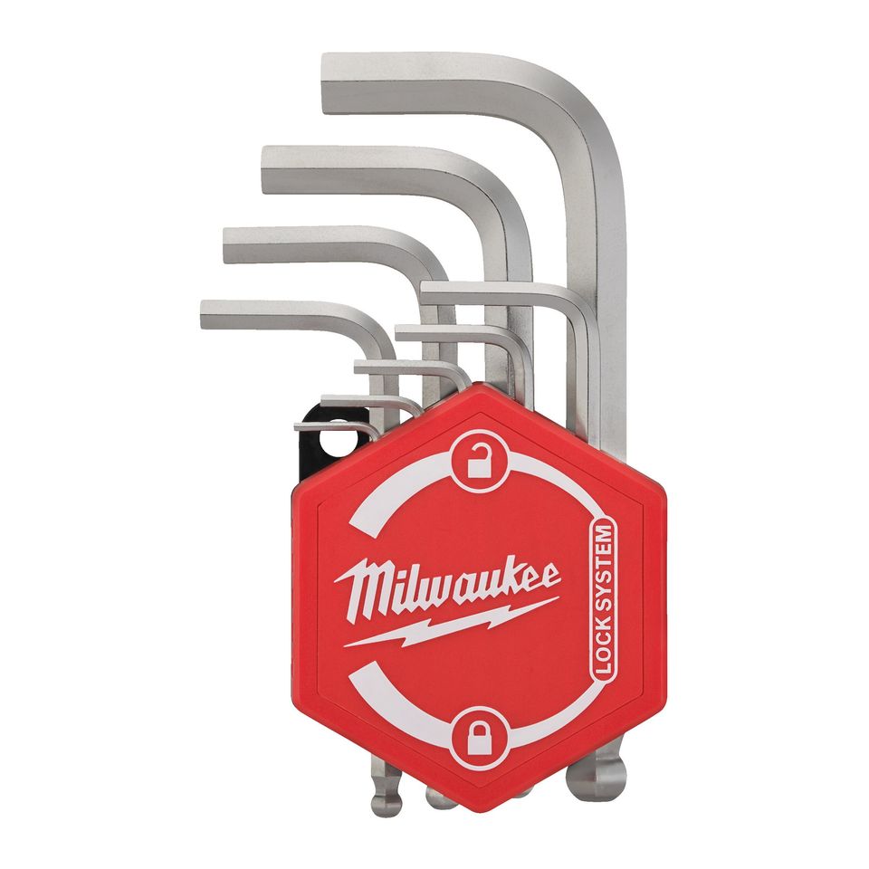 Набор коротких шестигранных ключей Milwaukee 4932492399, HEX 1.5/ 2/ 2.5 / 3/ 4/ 5/ 6/ 8/ 10 мм (9 шт.)
